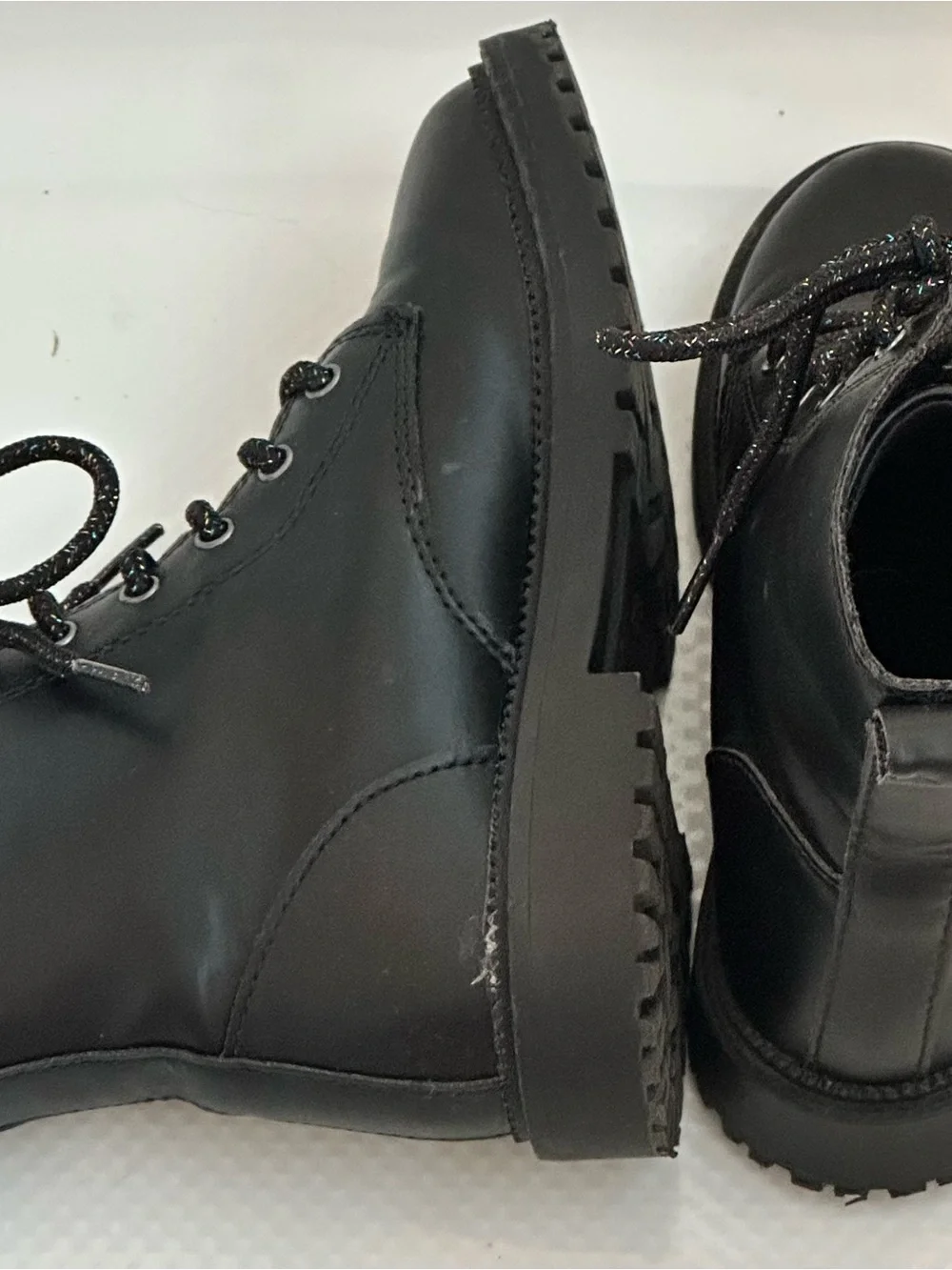 Old Navy Black Lace-Up Boots